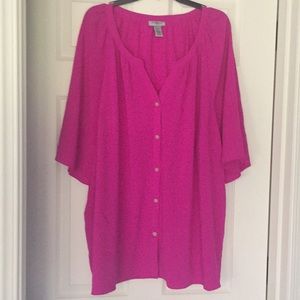 Catherines Woman Blouse Size 3X